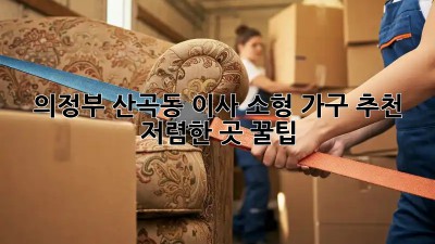 의정부 산곡동 이사? 소형 가구 추천 & 저렴한 곳 꿀팁! ✨